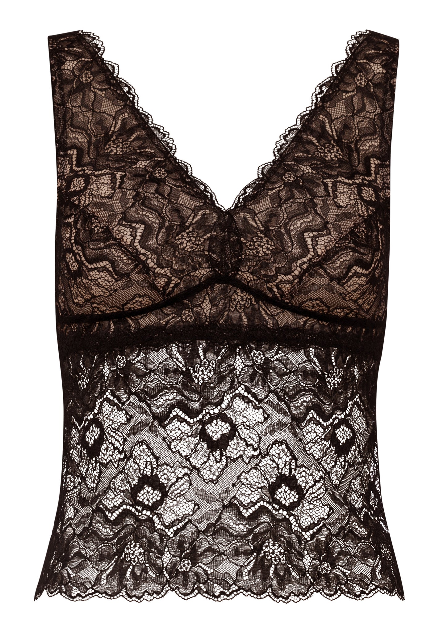 70959 Solene Long Bralette - 019 Black