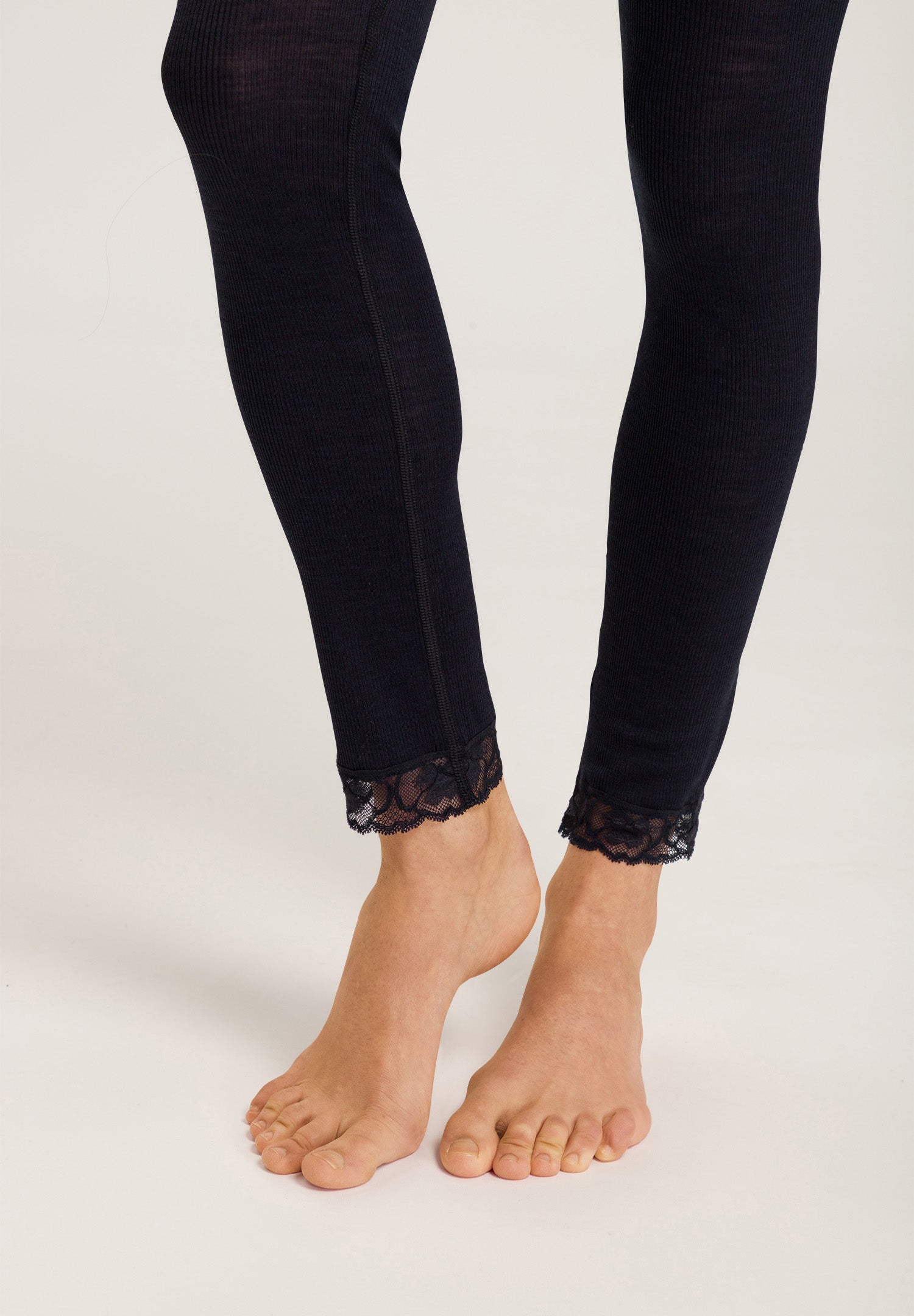 70969 Woolen Lace Leggings - 019 Black