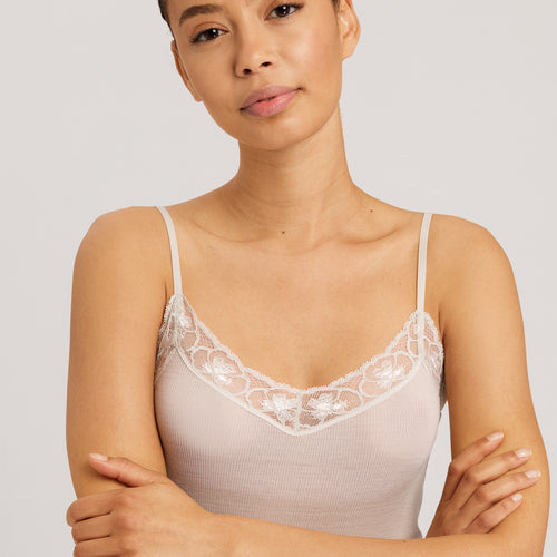 70970 Woolen Lace Spaghetti Cami - 2801 Pumice