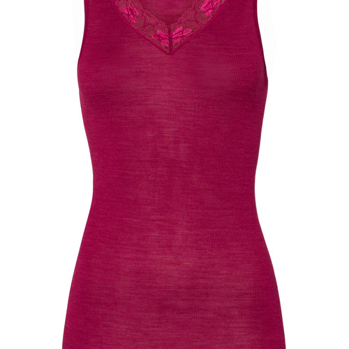 70971 Woolen Lace Tank Top - 2406 Intense Garnet