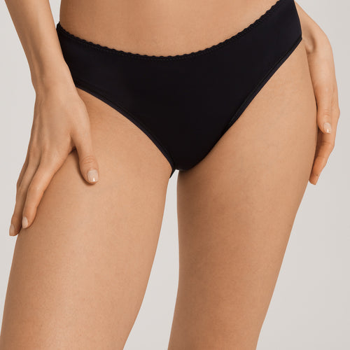 Satin Deluxe Satin Jersey Bikini | Black 71125-019