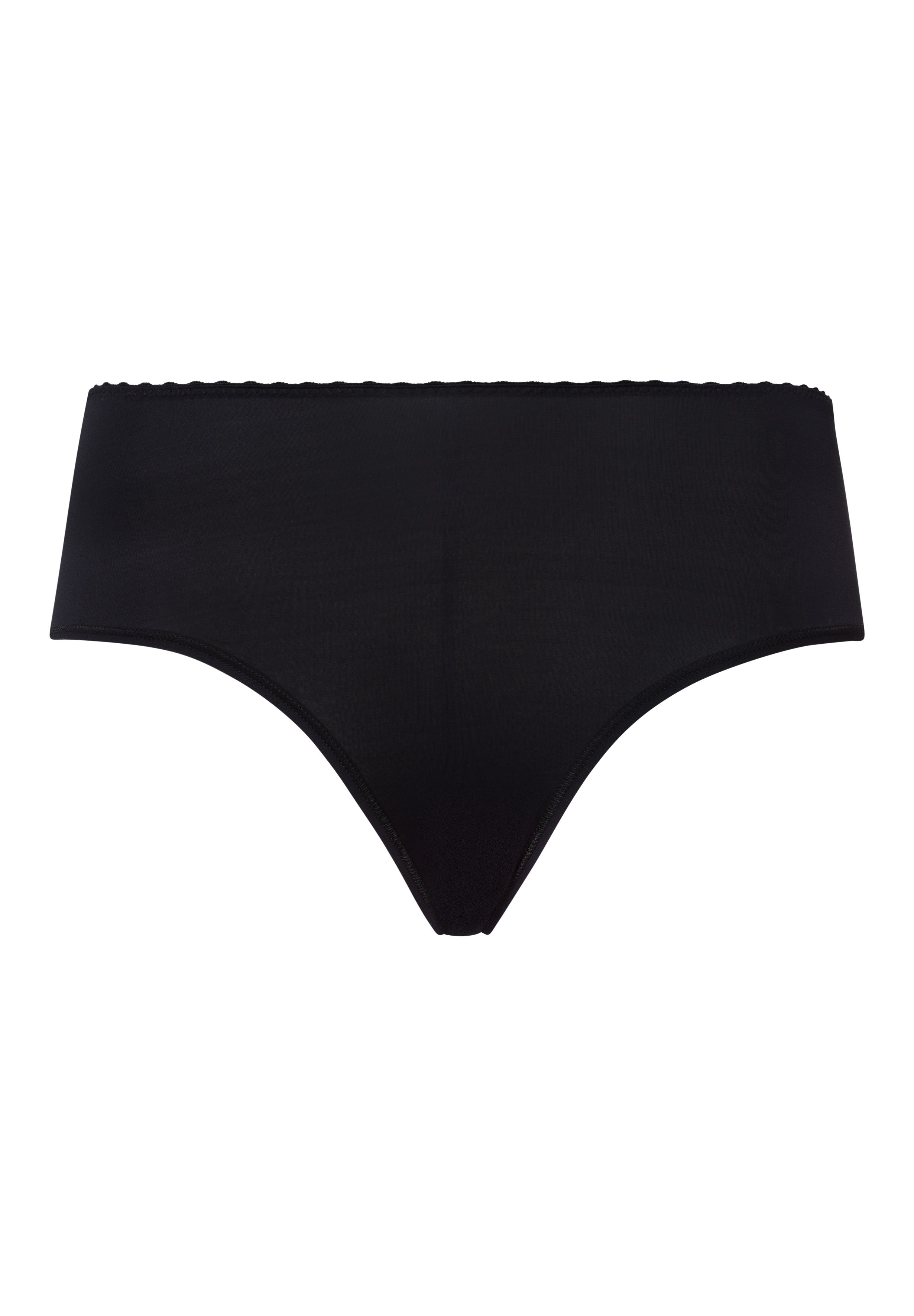 Satin Deluxe Satin Jersey Hi-Cut Briefs | Black 71126-019