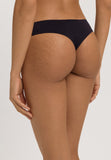 Invisible Touch Microfiber Seamless Thong | Black 71140-019