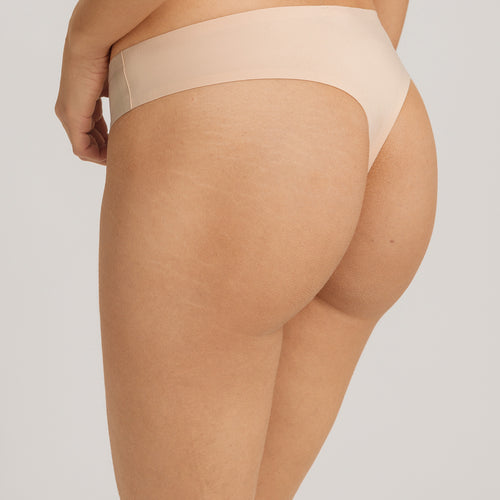 Invisible Touch Microfiber Seamless Thong | Beige 71140-274