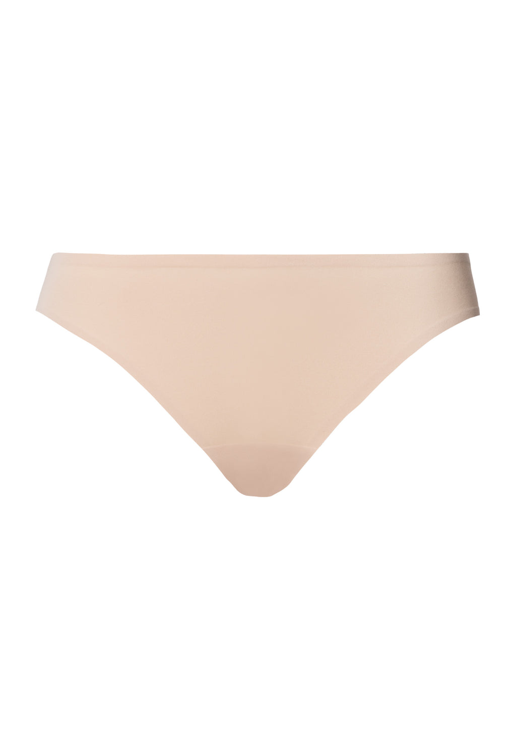 Invisible Touch Microfiber Seamless Hi-Cut Briefs | Beige 71142-274