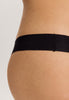 Invisible Cotton Cotton Blend Thong | Black 71242-019