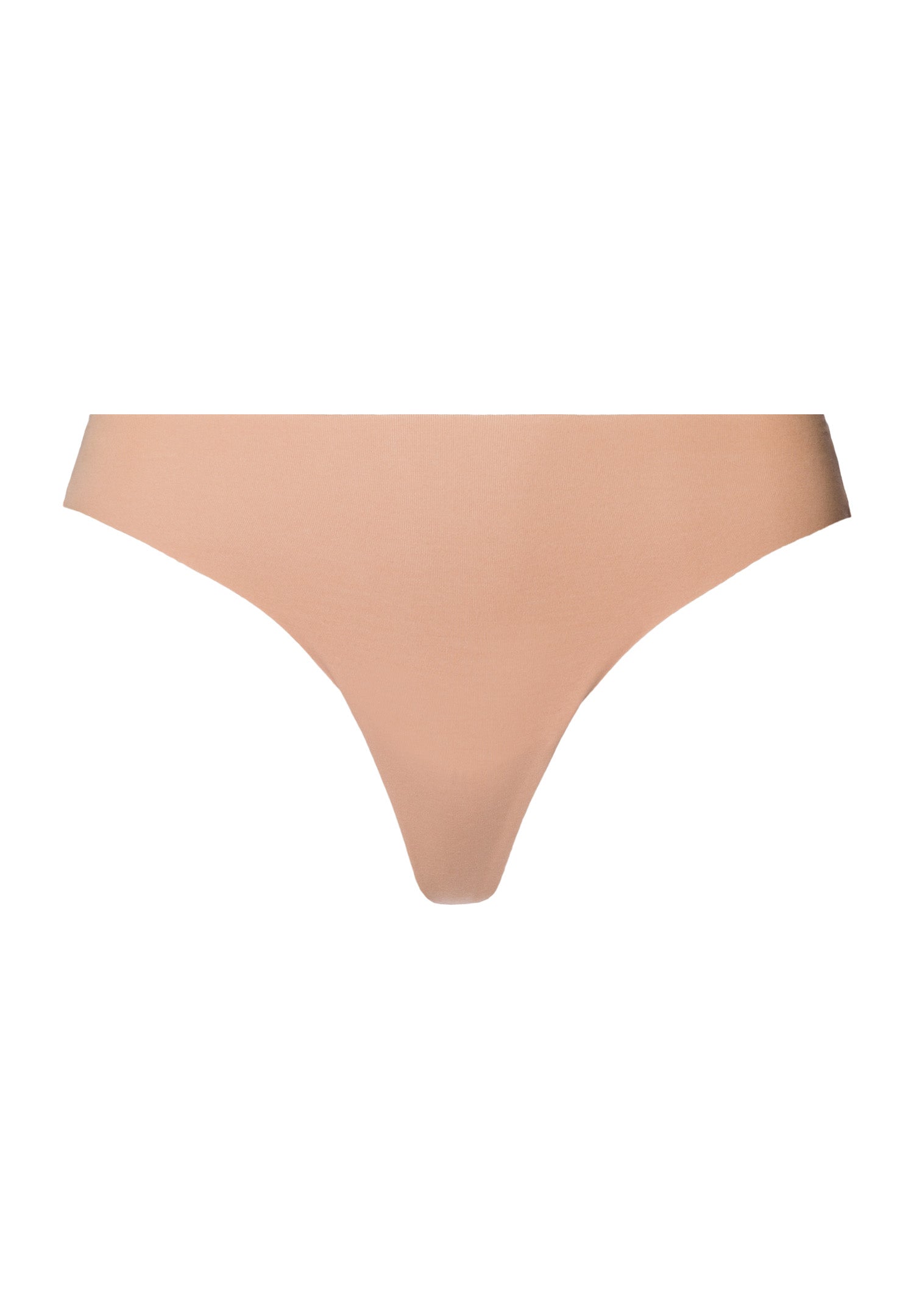 Invisible Cotton Cotton Blend Thong | Beige 71242-1272