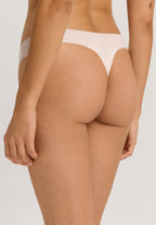 Invisible Cotton Cotton Blend Thong | Powder 71242-1381