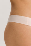 Invisible Cotton Cotton Blend Thong | Powder 71242-1381
