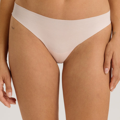 Invisible Cotton Cotton Blend Thong | Powder 71242-1381