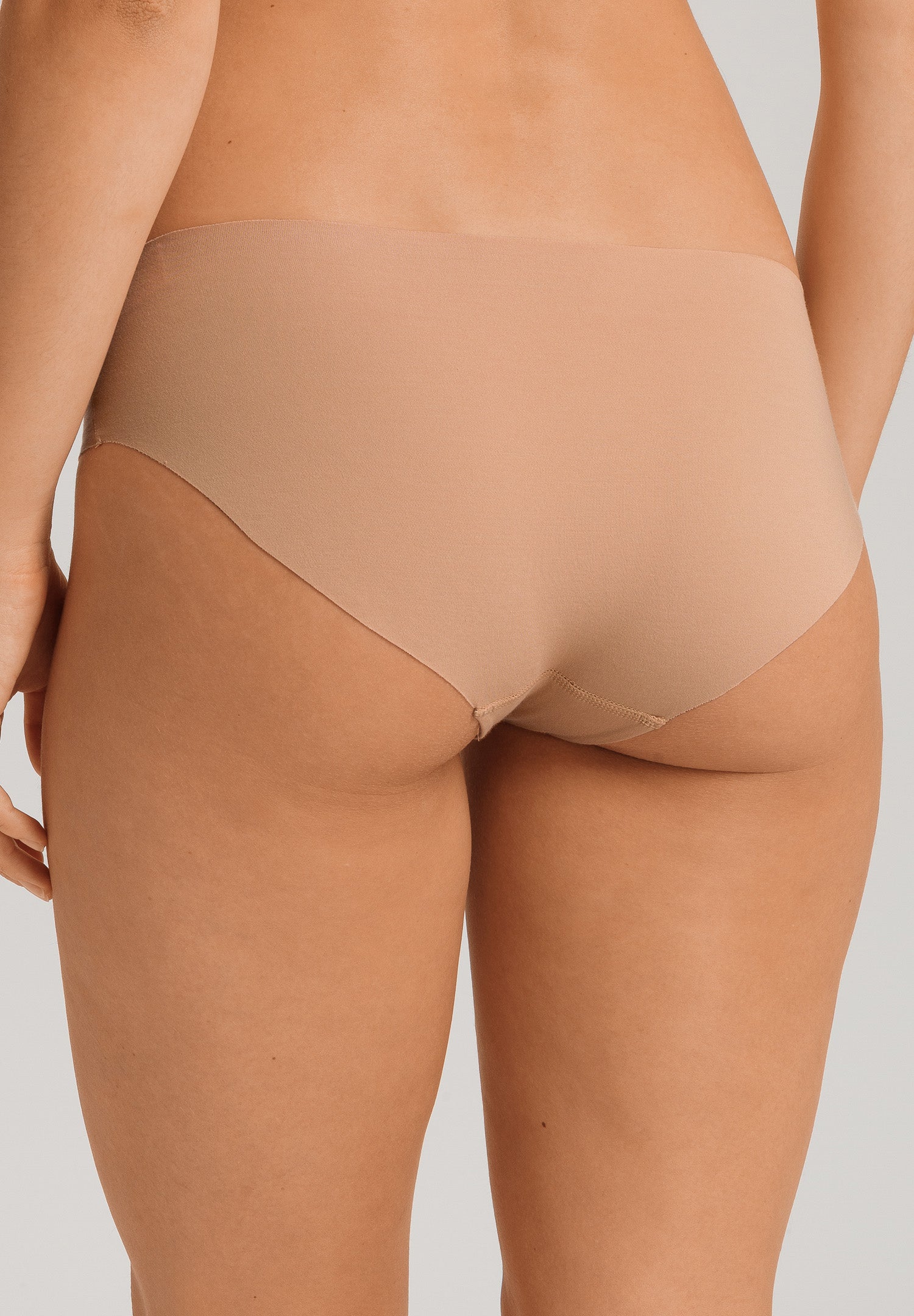 Invisible Cotton Cotton Blend Hi-Cut Brief | Beige 71243-1272