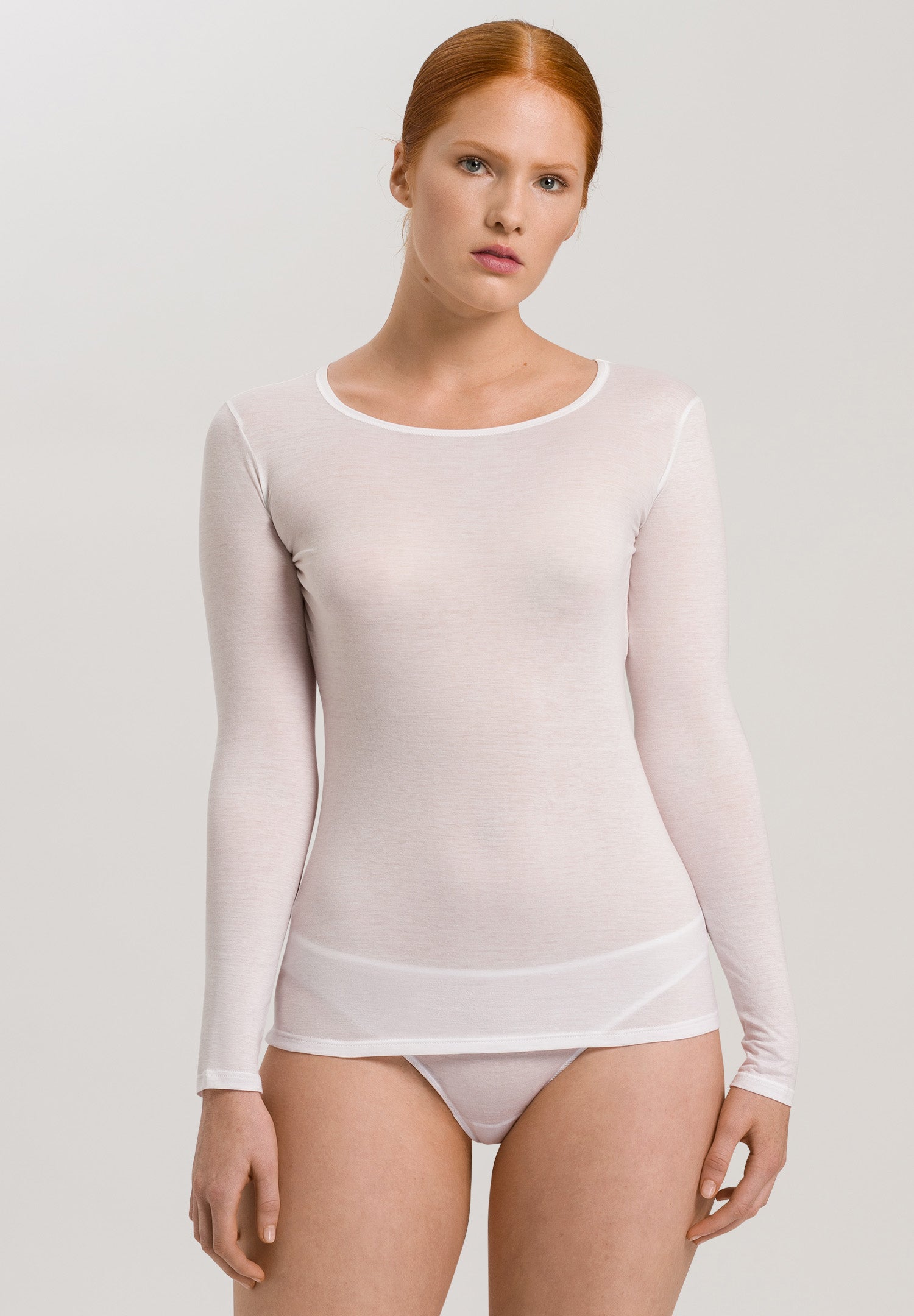 71347 Ultralight Long Sleeve Top - 101 White