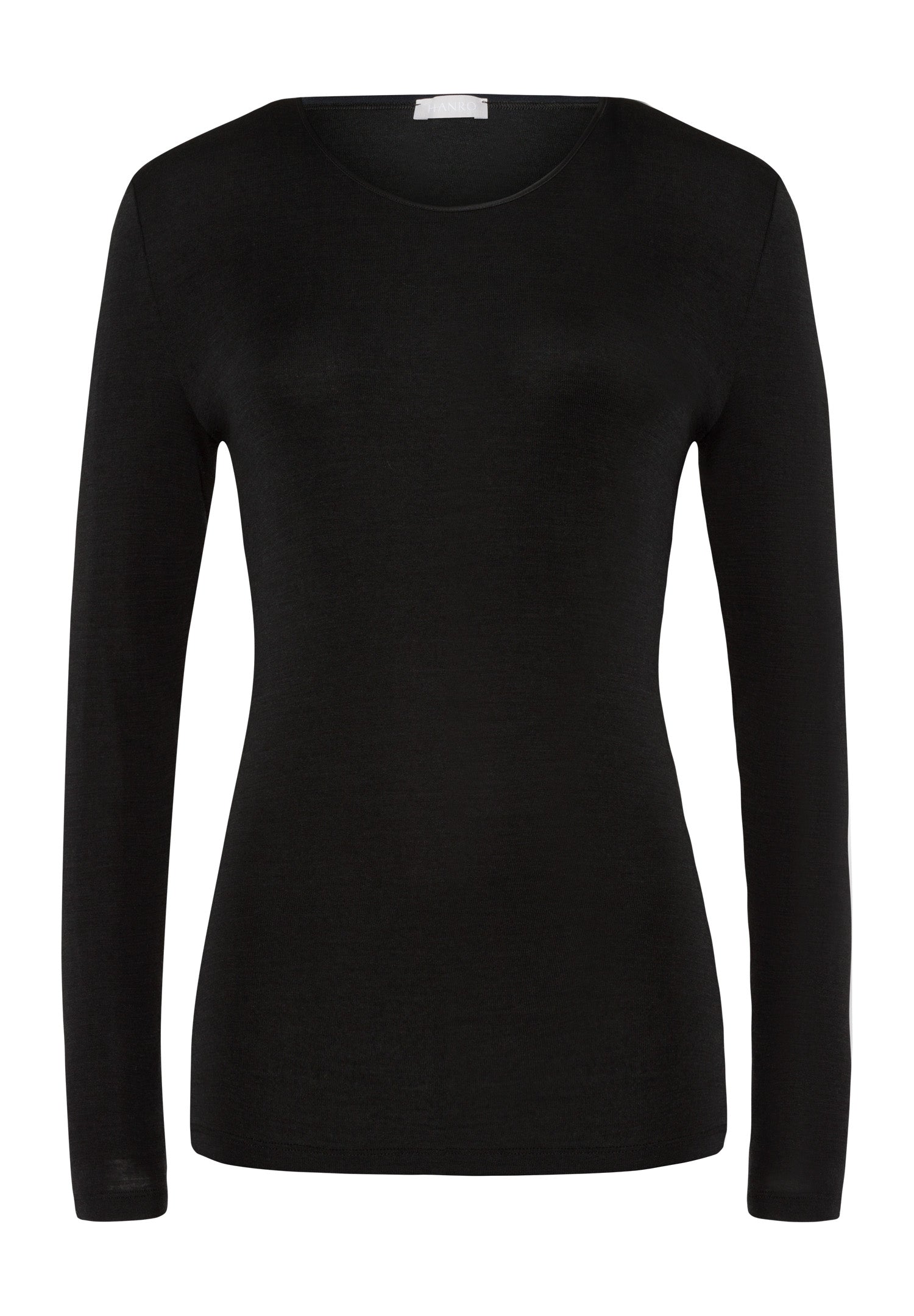 71409 Woolen Silk W L/Slv Shirt - 018 Black