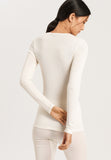 71409 Woolen Silk W L/Slv Shirt - 795 Cygne