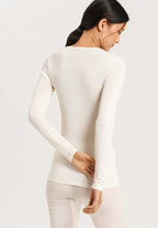 71409 Woolen Silk W L/Slv Shirt - 795 Cygne