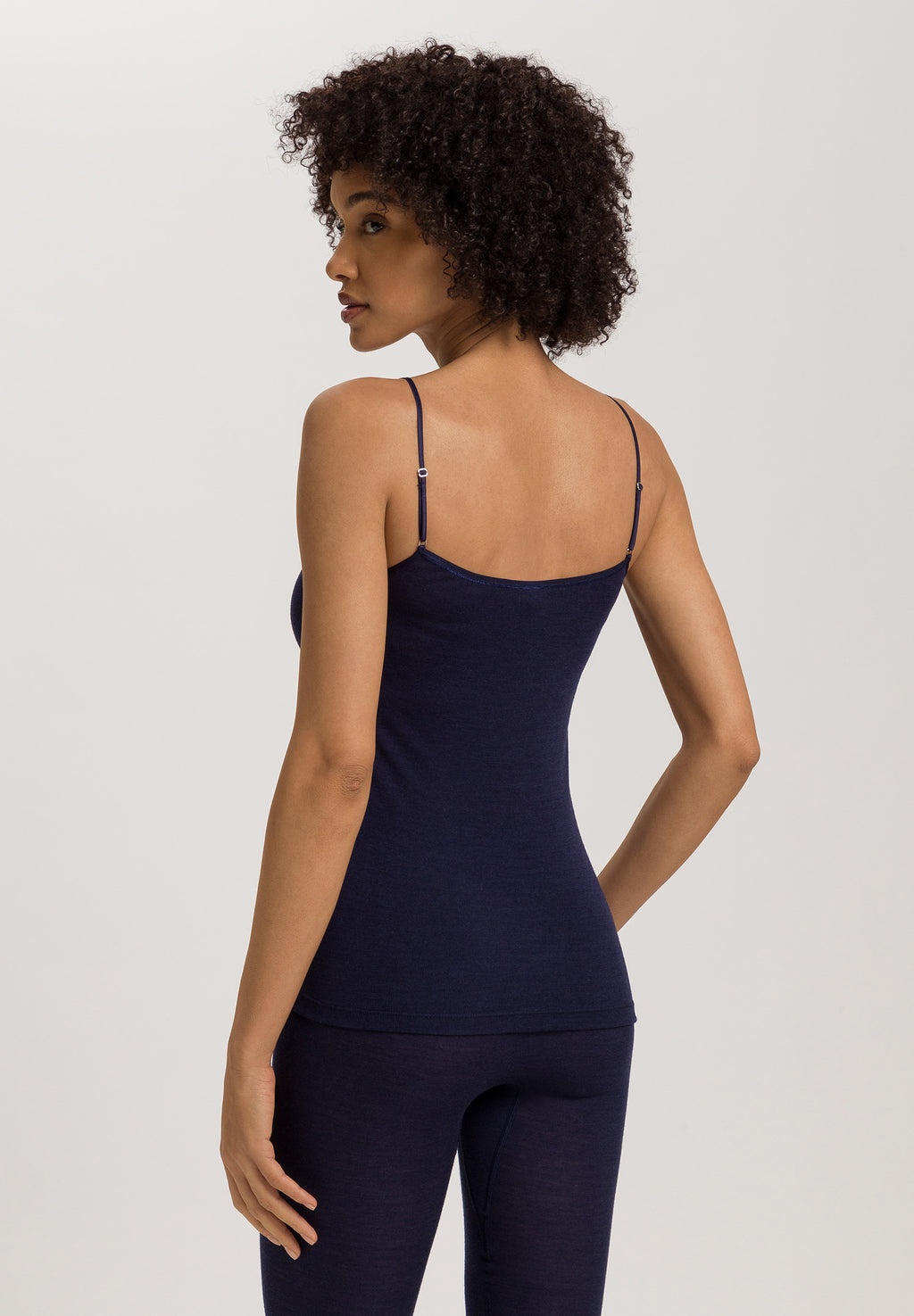 Woolen Silk W Camisole | Night Blue 71415-2624