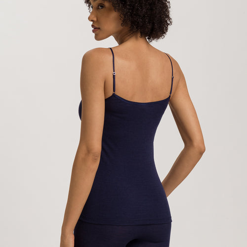 Woolen Silk W Camisole | Night Blue 71415-2624