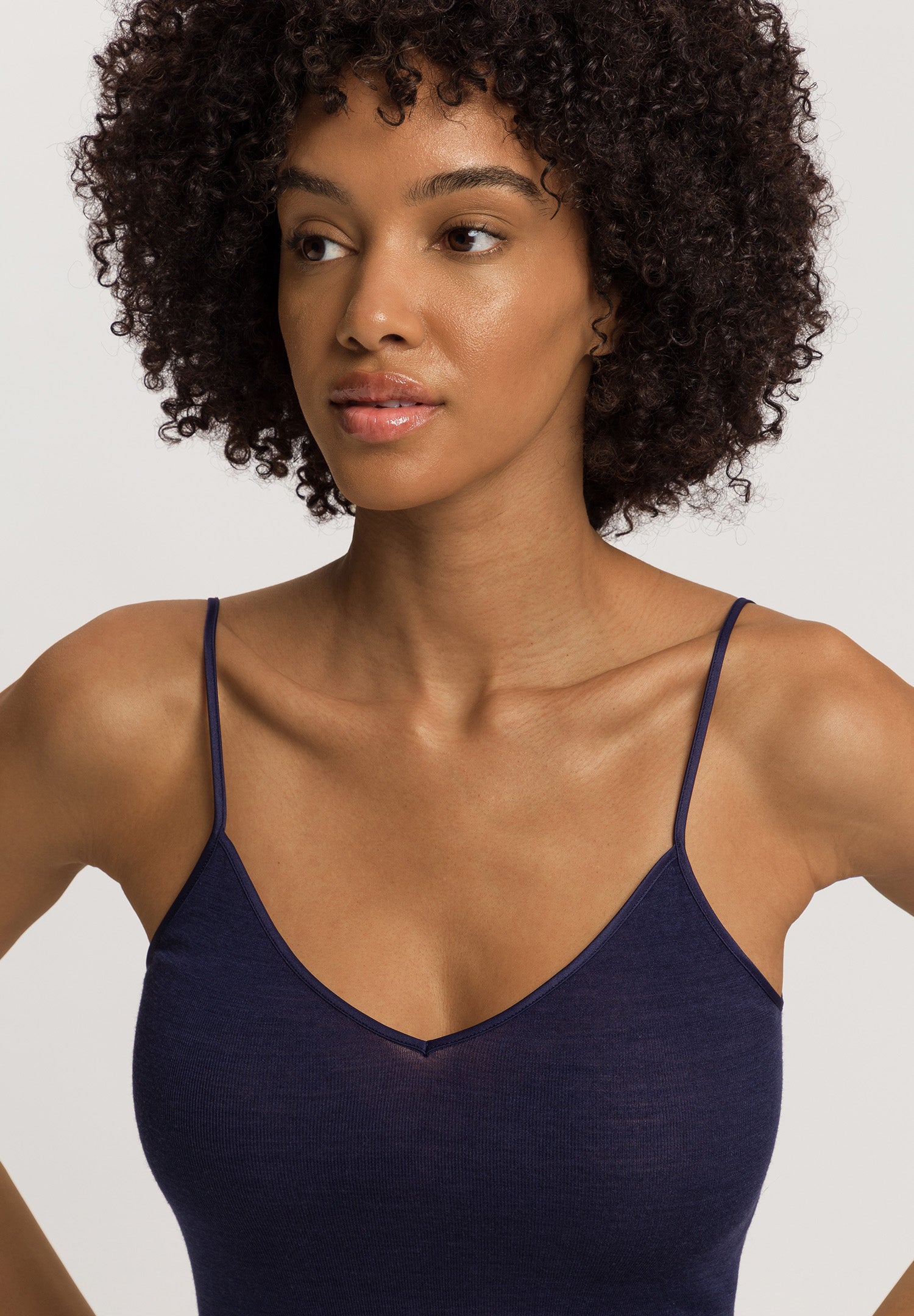 Woolen Silk W Camisole | Night Blue 71415-2624