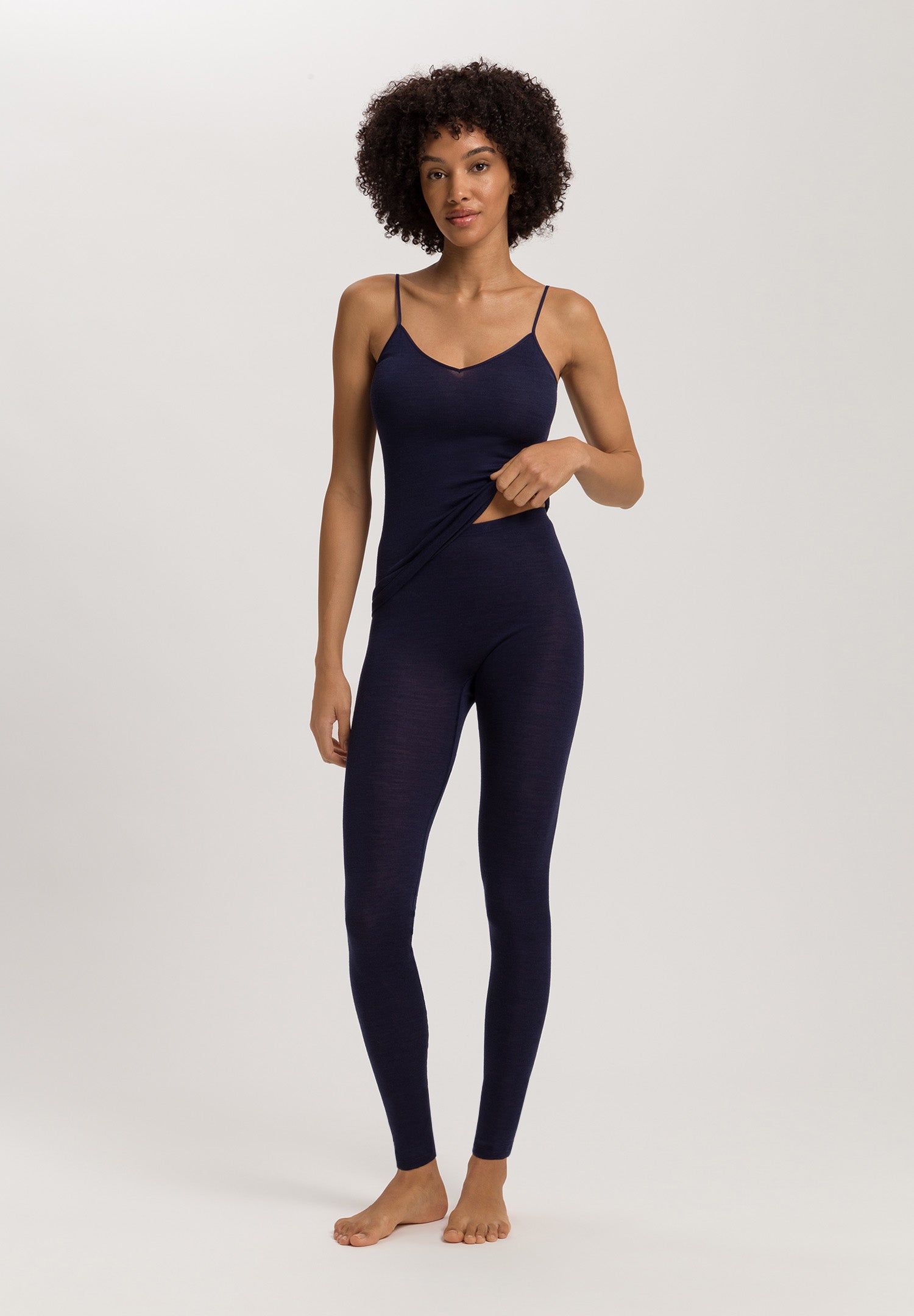 Woolen Silk W Camisole | Night Blue 71415-2624