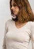 71418 Woolen Silk W Long Sleeve Shirt - 795 Cygne