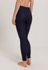 Woolen Silk W Long Leg | Night Blue 71422-2624