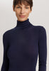 Woolen Silk W Wool And Silk Turtleneck | Night Blue 71423-2624
