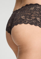 Luxury Moments Lace Boyleg | Dark Mocha 71447-2185
