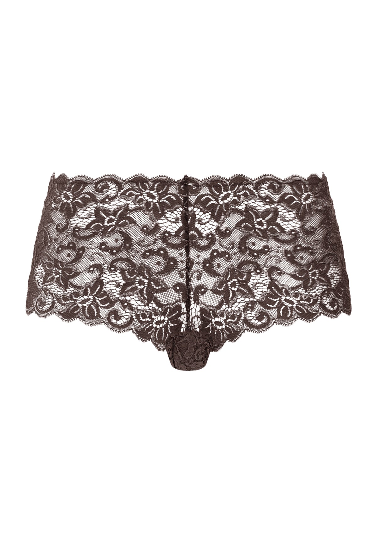 Luxury Moments Lace Boyleg | Dark Mocha 71447-2185