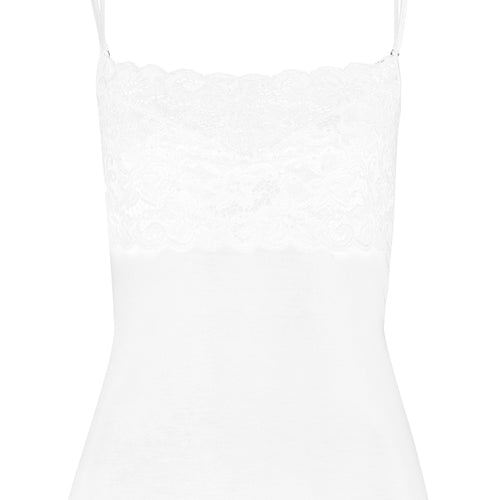 71448 Luxury Moments Wide Lace Spg Cami - 101 White