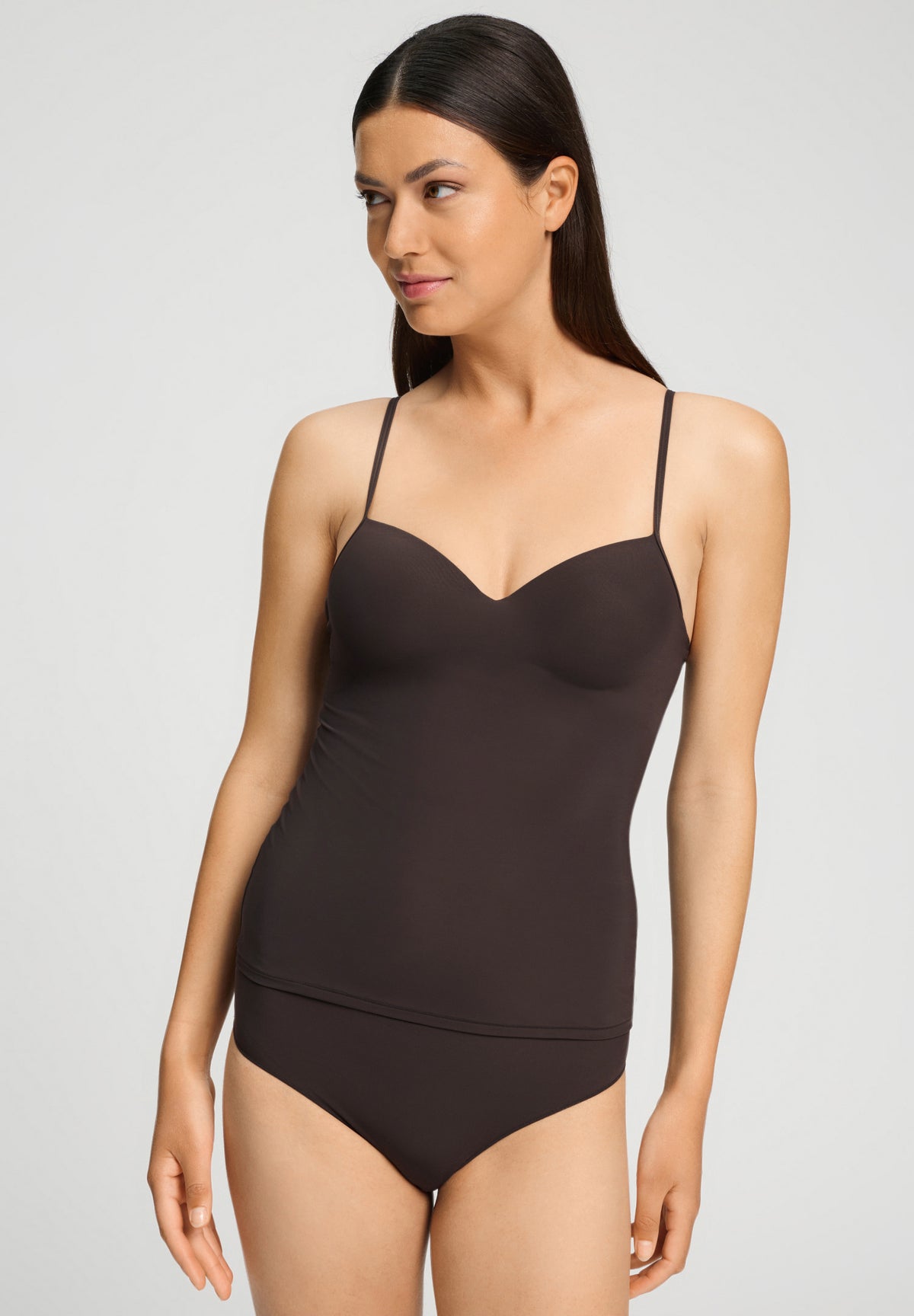 Allure Padded Bra Camisole | Steel Melange 71462-3165