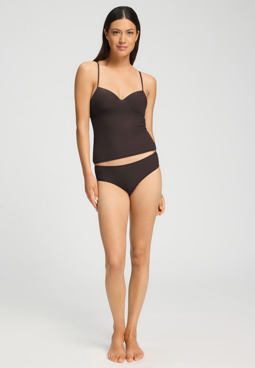Allure Padded Bra Camisole | Steel Melange 71462-3165