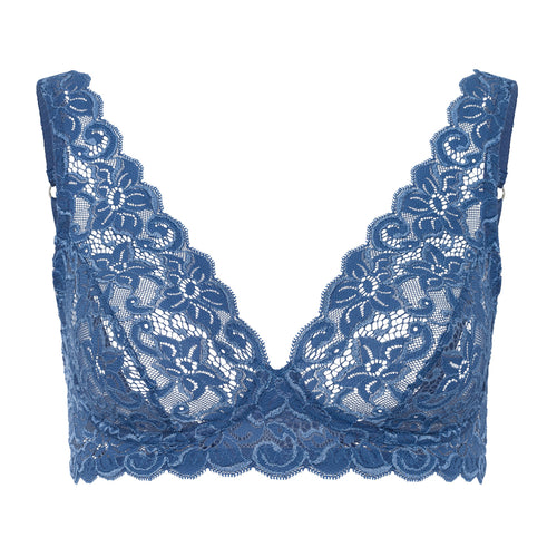 71465 Luxury Moments Lace Soft Cup Bra - 2604 True Navy