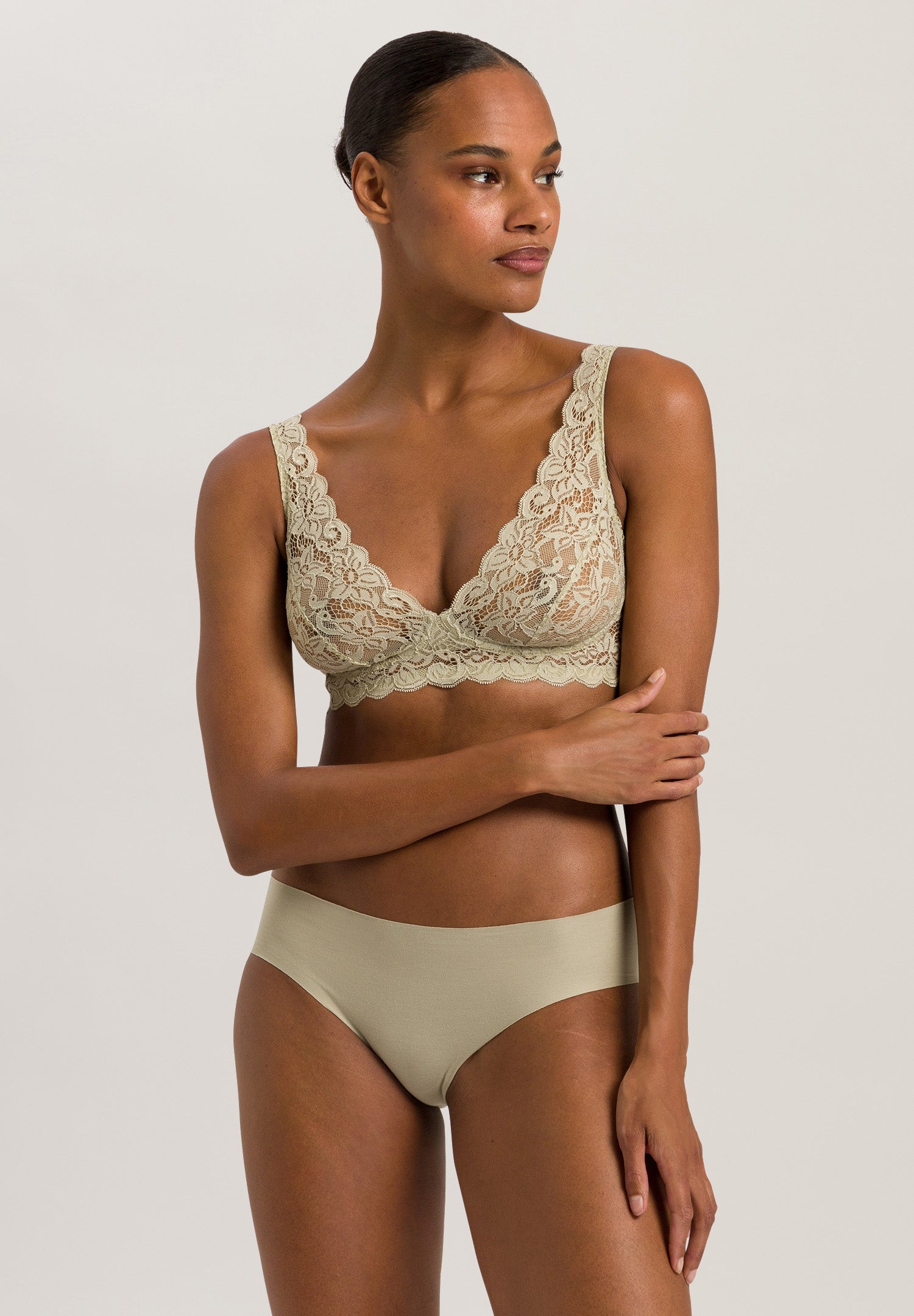 71465 Luxury Moments Lace Soft Cup Bra - 2720 Moss Green
