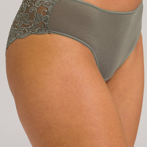 71480 Moments Lace-Back Brief - 2668 Antique Green