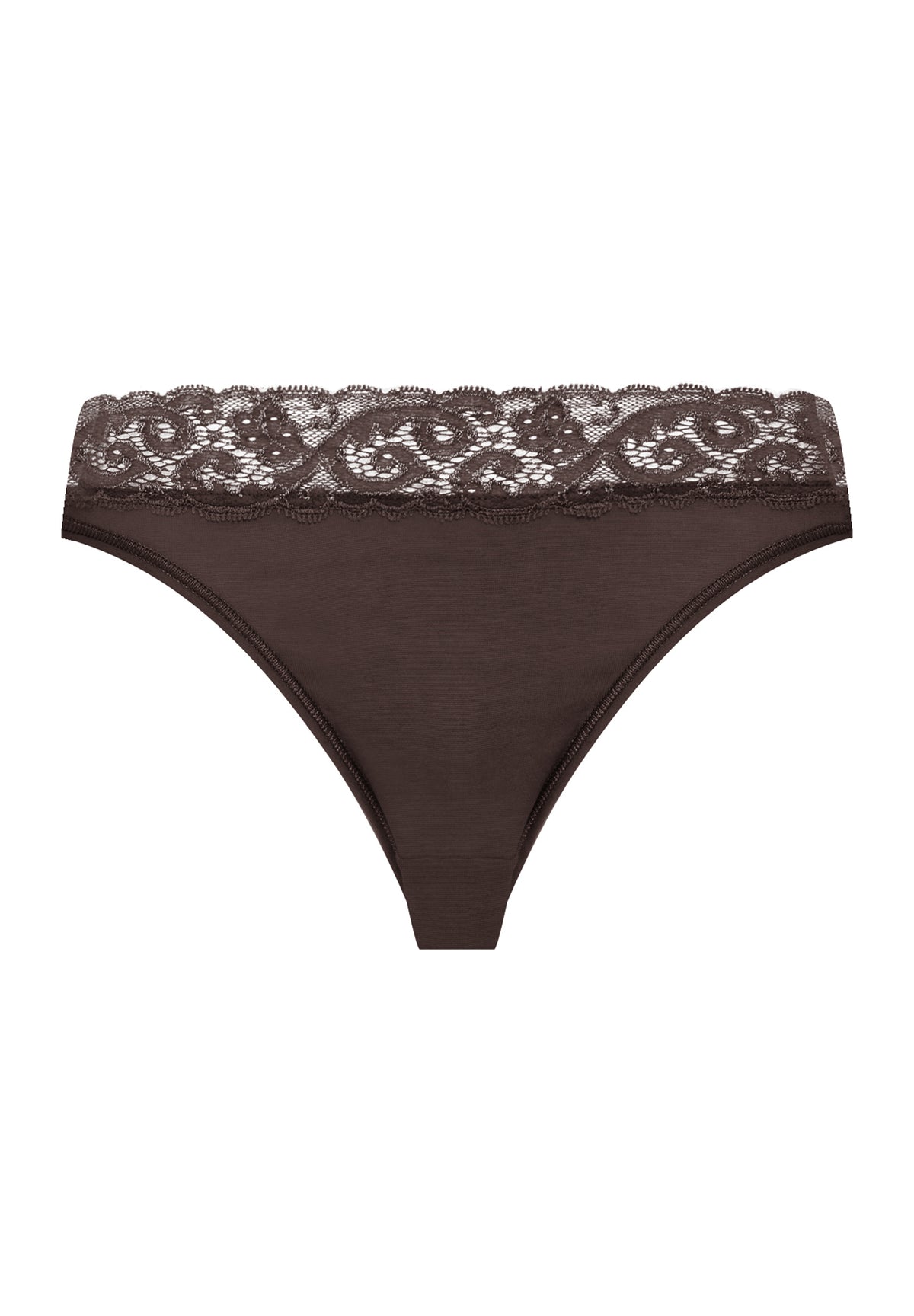 Moments Cotton High Cut Brief | Dark Mocha 71481-2185