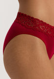 Moments Hi Cut Brief | Red Dahlia 71481-2418
