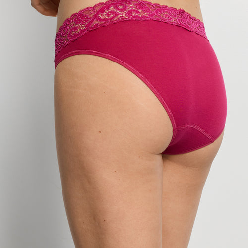 Cotton High Cut Brief | Light Sangria 71481-2465