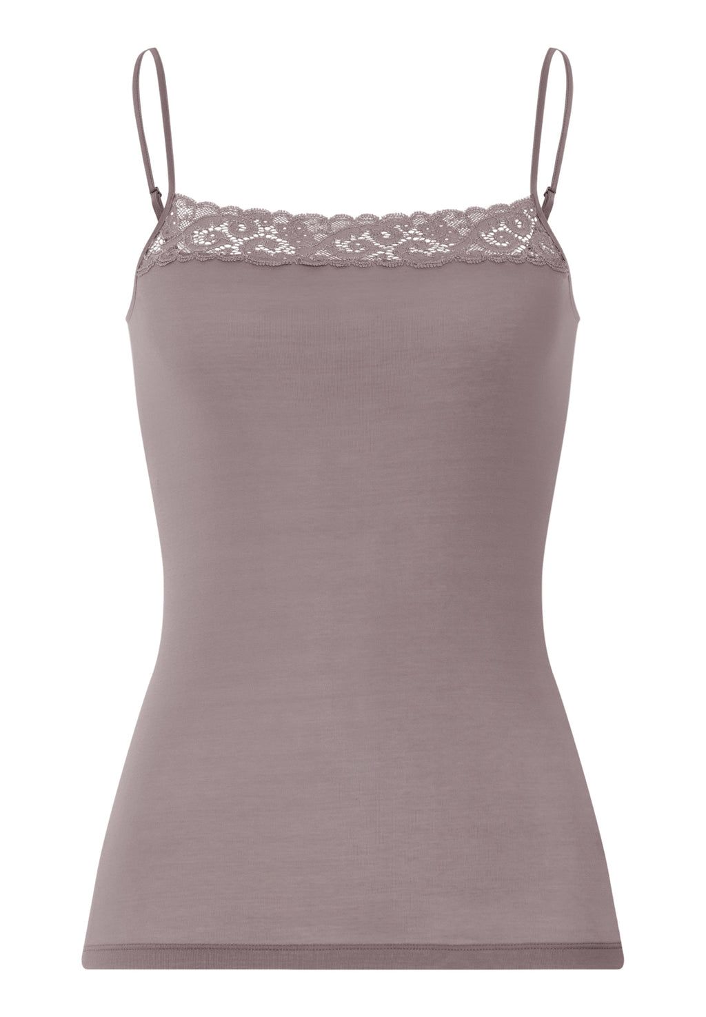 Moments Lace Trim Cotton Camisole | Stormy Rose 71484-2467