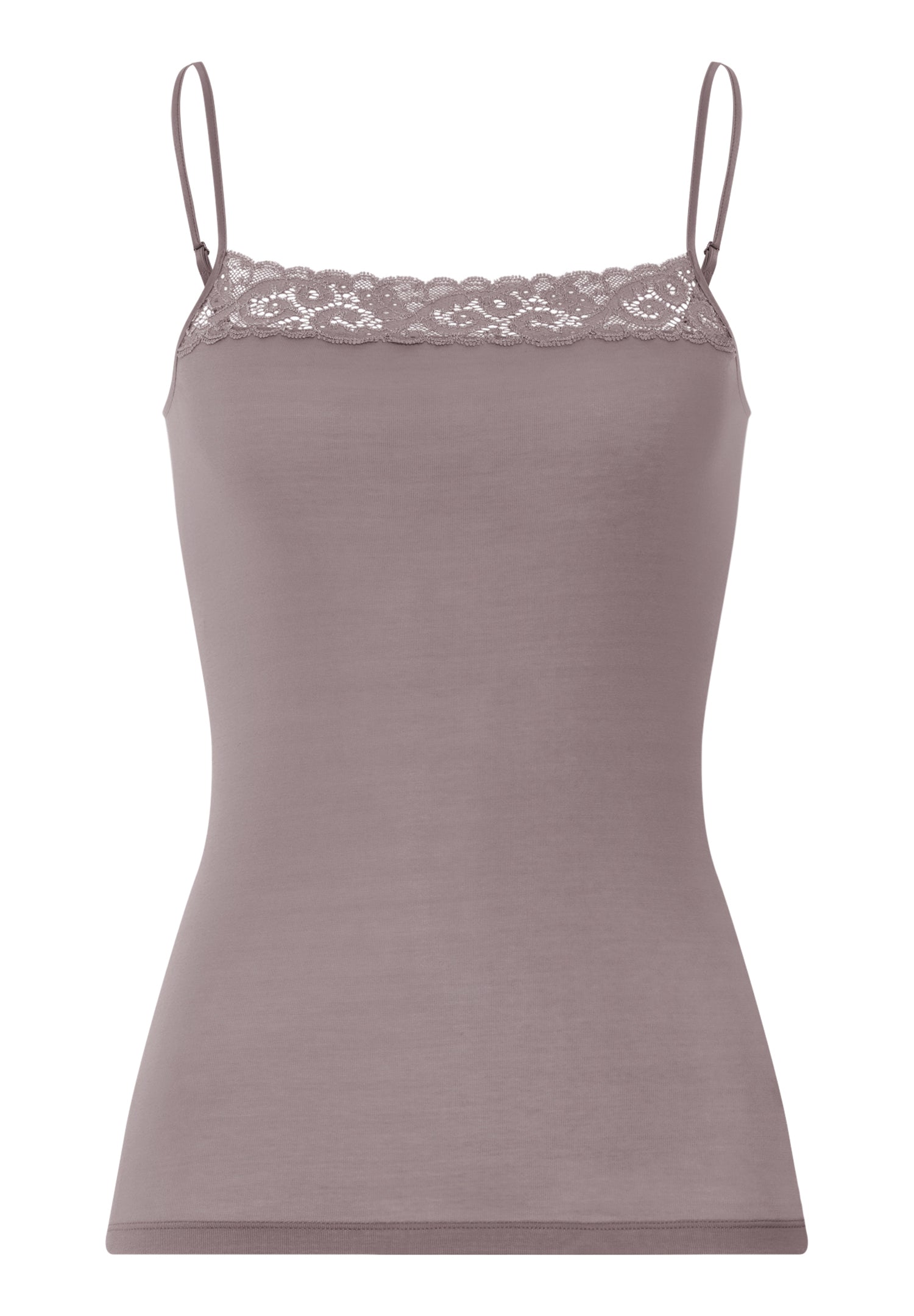 Moments Lace Trim Cotton Camisole | Stormy Rose 71484-2467