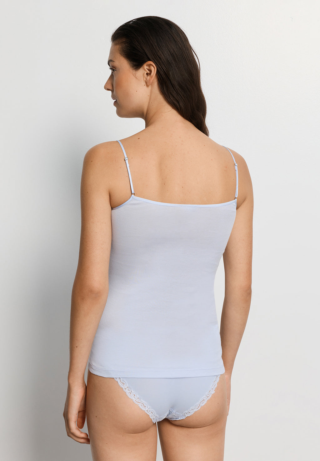 Lace Trim Cotton Camisole | Blue Dove 71484-2581