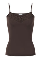 Moments V-Neck Cotton Camisole | Dark Mocha 71485-2185