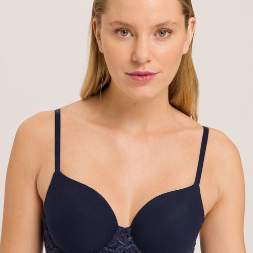 71503 Luxury Moments Lace T-Shirt Bra - 1610 Deep Navy