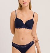 71503 Luxury Moments Lace T-Shirt Bra - 1610 Deep Navy