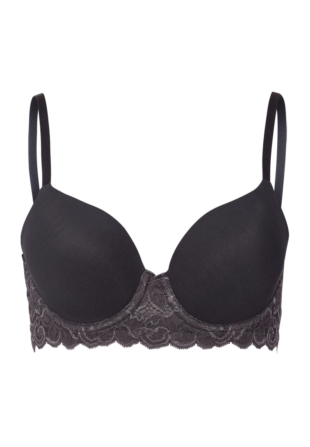 Luxury Moments Lace T-Shirt Bra | Black Pearl 71503-2183