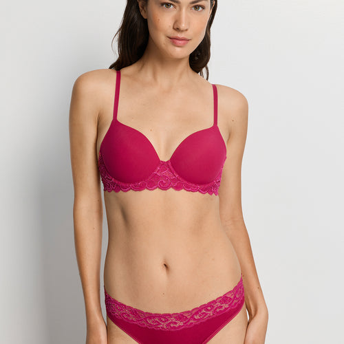 Luxury Moments Lace T-Shirt Bra | Light Sangria 71503-2465