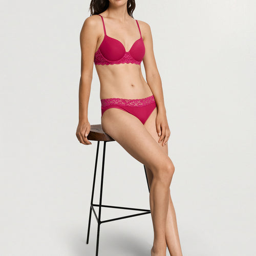 Luxury Moments Lace T-Shirt Bra | Light Sangria 71503-2465