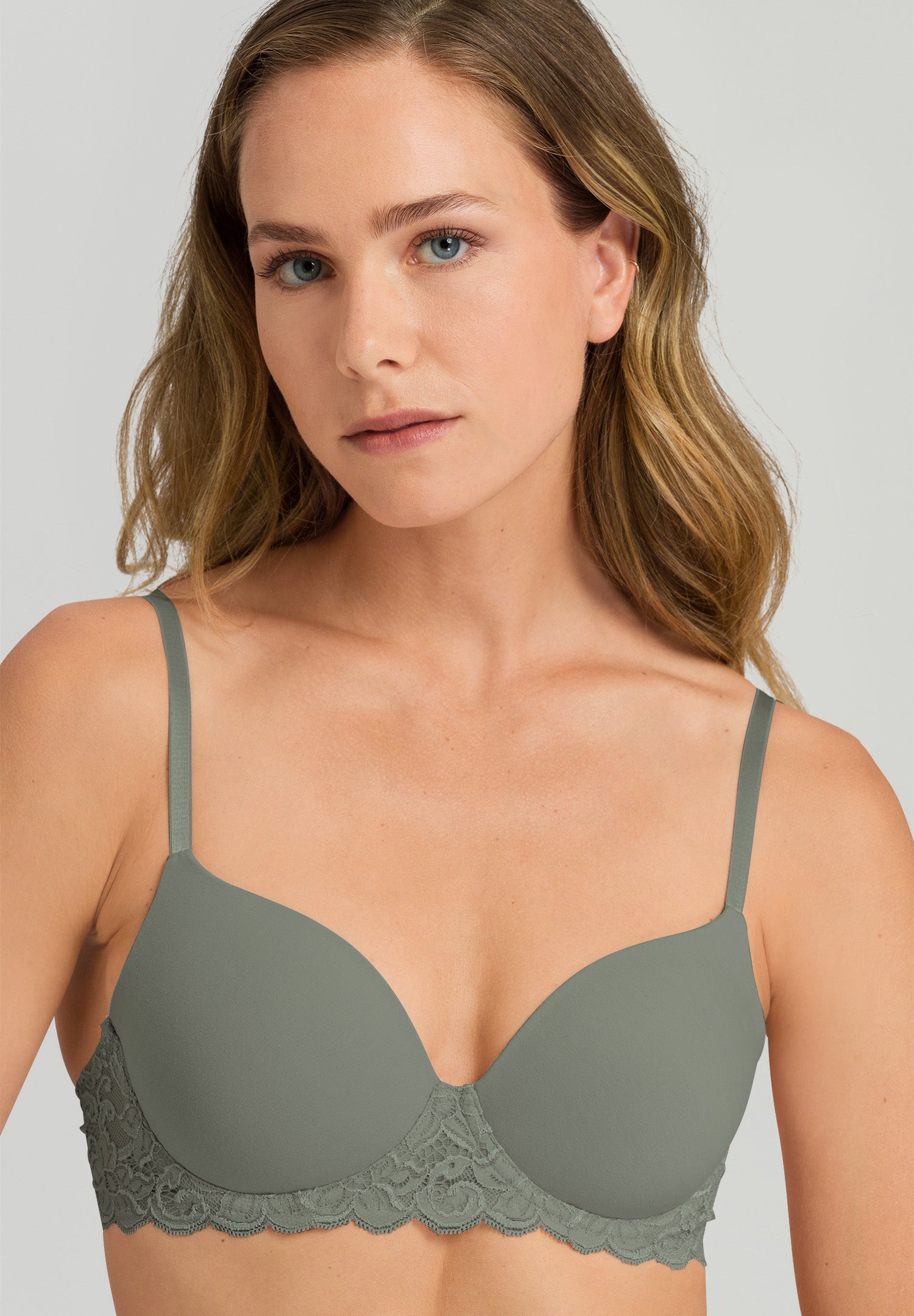 71503 Luxury Moments Lace T-Shirt Bra - 2668 Antique Green