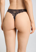 Luxury Moments Lace Thong | Dark Mocha 71507-2185