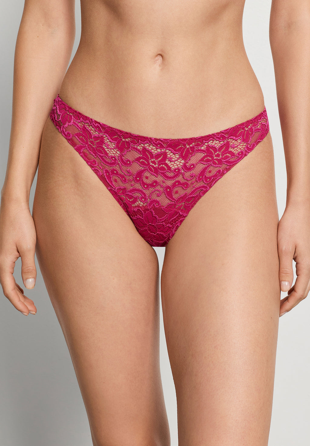 Luxury Moments Lace Thong | Light Sangria 71507-2465