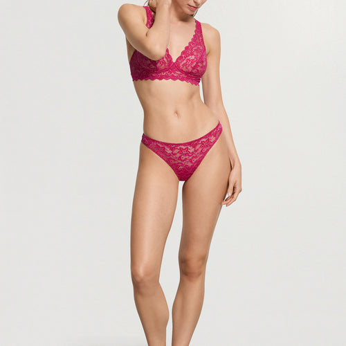 Luxury Moments Lace Thong | Light Sangria 71507-2465
